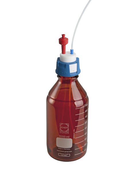SCAT HPLC Versorgungs-Set I, V2.0: SafetyCap I GL45, Laborflasche 1L, braun, 1,5 m Kapillare 3,2 mm, Filter, Ventil