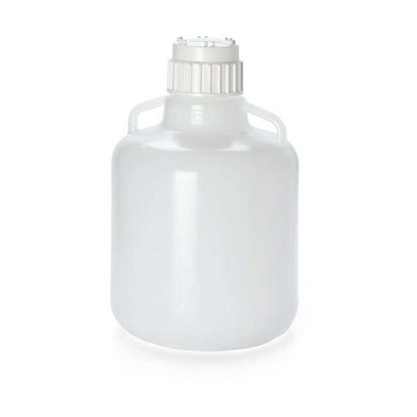 Nalgene Thermo Scientific Carboy with Handle, LDPE, white, 25 L, with Screw Cap 83B