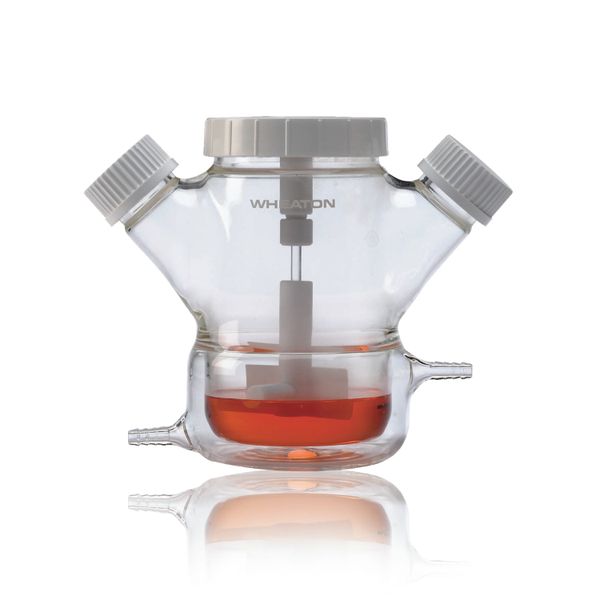 DWK Wheaton 500 ml Celstir Spinner Bottle, Glas, with Screw Cap 45 mm, 130 x 195 mm