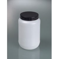 Product Image of Weithalsdose rund, HDPE, 1000 ml, Ø 100 mm, mit Verschluss, m. Schraubverschluss