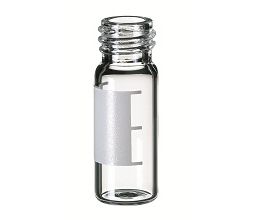 Altmann Analytik 1,5 ml Gewindefläschchen, 10-425, Klarglas 1. hydrolytische Klasse, 32 x 11,6 mm, weite Öffnung, Schriftfeld, graduiert, 10 x 100 St/