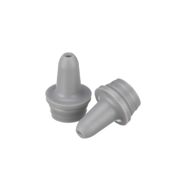 DWK Wheaton 15 mm LDPE dropper bottle tip, for 15-415 screw cap and 7-15 ml dropper bottle, gray, 1000 pc/PAK