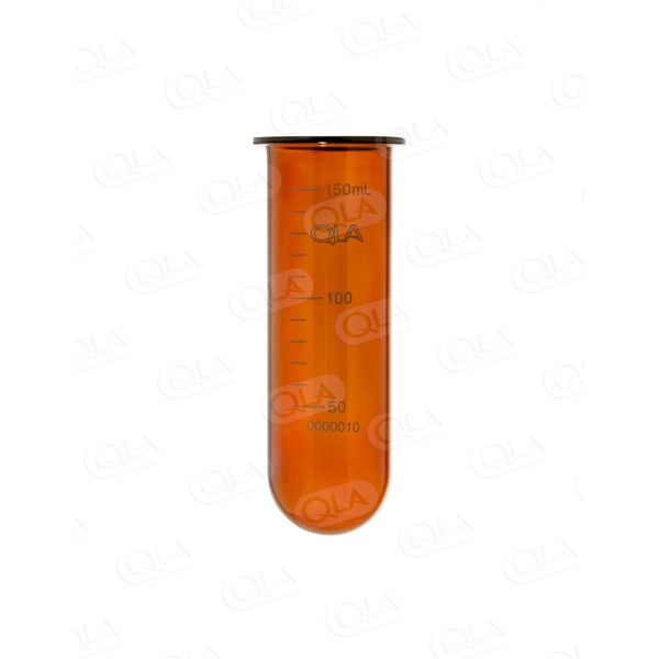 QLA Glasgefäß, 150 ml, braun, für Hanson Vision Geringvolumen, Serialized