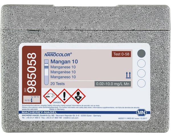 Macherey-Nagel Rundküvettentest NANOCOLOR Mangan 10, 20 Bestimmungen