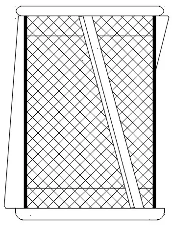 QLA 40 Mesh Clip-Stil Korb mit 3 Rippen für Sotax, abgerundeter Rand Sotax Stil, 316 Edelstahl, serialisiert (15° Axialrippen) (Mindestbestellmenge 6 