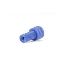 Product Image of Nut, Polyacetal, flangeless 1/16 , 1/4 -28, blue, 10/PAK