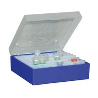 Product Image of ratiolab® Kryo-Boxen, PP, ohne Raster, blau, 133 x 133 x 52 mm, 5 St/Pkg