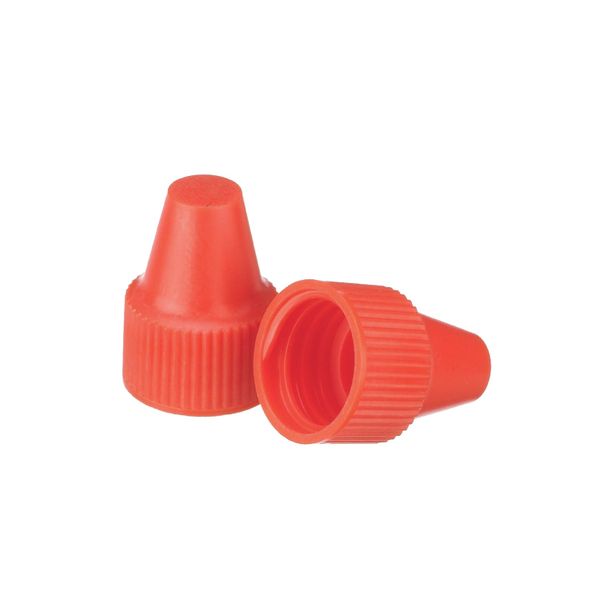 DWK Wheaton Orange PP cap, for dropper bottle tip 13 mm and 6 ml dropper bottles, size 13-425, 1000 pc/PAK