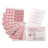 Product Image of Etiketten-Set gem. GHS zum Selbstbeschriften 20 Haftetiketten, 1 Set, Haftetiketten 80 x 110 mm
