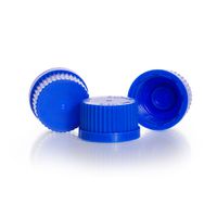 Product Image of Schraubverschluss-Kappe/PP, blau für DIN-Gewinde GL 32, 10 St/Pkg