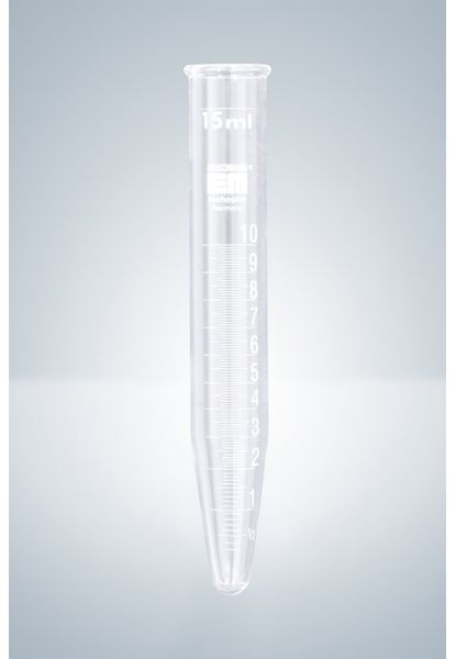 Hirschmann Zentrifugengläser weiß graduiert Vl. 15 ml, Teil. 10:0,1, L 115 mm, 100 St/Pkg