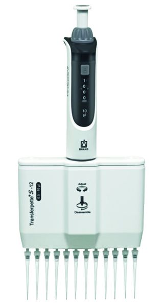 Brand GmbH & Co. KG Transferpette S -12, adjustable, 0,5 - 10 μl, M12-10, DE-M