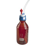 Product Image of HPLC Supply-Set II, V2.0: SafetyCap II GL45, Lab Bottle 1L, braun, 2x 1,5 m Capillary 3,2 mm, 2x Filter, air valve