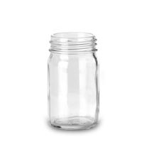 Product Image of Wide Mouth Jar, Glass, clear, 100 ml, DIN 45, with Cover, 72 pc/PAK
