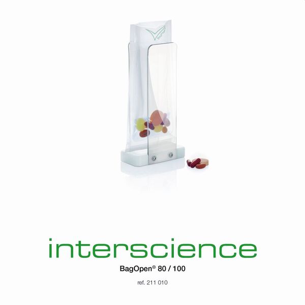 Interscience Beutelöffner und -halter BagOpen 80/100, Edelstahl, für 80/100 ml Filterbeutel, für DiluFlow