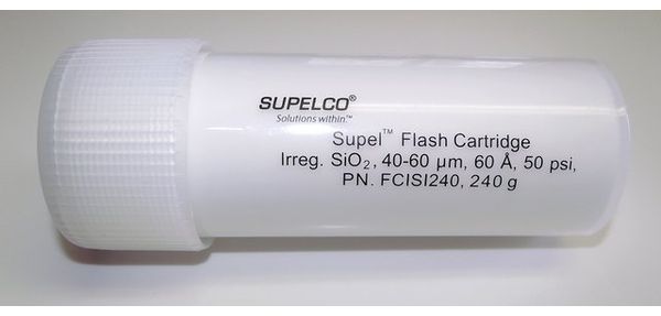 Supelco FLASH Cartridge SUPEL 240g 40-63μm SILICA, 4/PAK, matrix active group silica, bed wt. 240 g, for use with Isco and Analogix flash systems