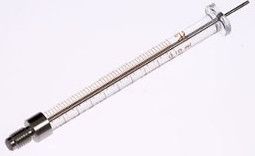 Hamilton 100 μl, Modell 1710 C Spritze, 1/4''-28 Gewinde, max. Druck 1000 psig (68.9 bar), max. Temperatur 50°C/122°F