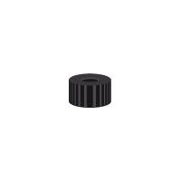 Product Image of N 9 PP screw cap, black, center hole pack of 100