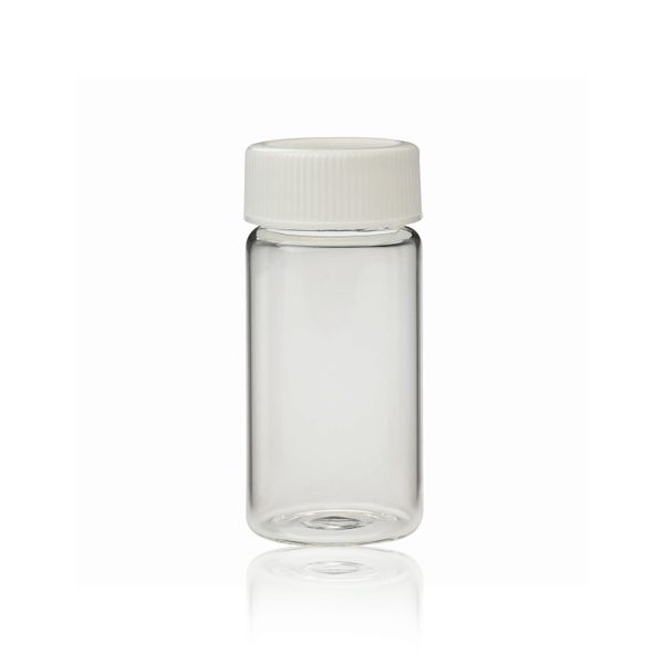 DWK Wheaton 20 ml Flüssigszintillationsfläschchen, PET, Schraubkappe, UF-Harz, mit Folien-Einlage, 500 St/Pkg