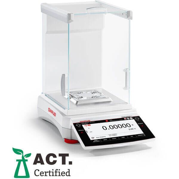 Ohaus Semi-mikro Waage Explorer EXR125D, Ablesbarkeit (d) 0,01mg/0,1mg, Wägebereich 82g/120g, nicht geeicht