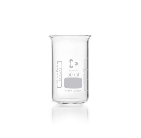 Duran Group Becher/DURAN, hohe Form 50 ml mit Teilung ohne Ausguss, 10 St/Pkg