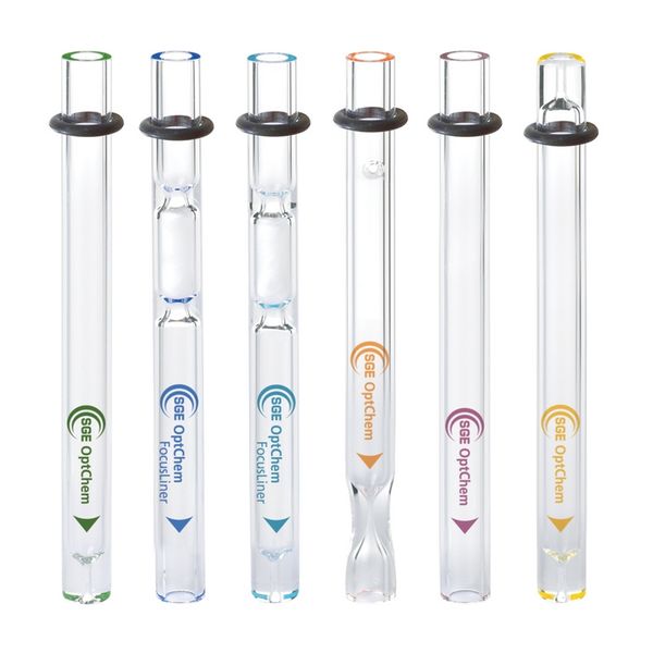 Trajan (SGE) OptChem FocusLiners mit vormontiertem CRS ONE O-Ring, 4 mm ID, Länge 78,5 mm, 5 St/Pkg