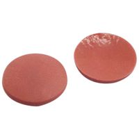 Product Image of 9 mm Septum, natural rubber red-orange/TEF transparent, 60° shore A, 1 mm, 1000 pc/PAK