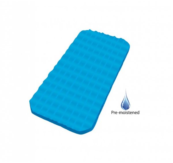 MEDICAL WIRE & EQUIPMENT Polywipe (Kratzschwamm), mit Pepton/NaCl befeuchteter blauer Schwamm, einzeln verpackt, einschließlich sterilen wieder 