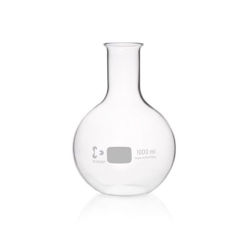 Duran Group Flat bottom flask/DURAN, 1000 ml narrow neck, beaded rim, 10 pc/PAK