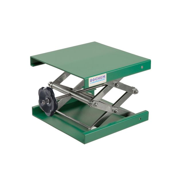Bochem Jack, platform size 300x300mm, Alu green, platic coated