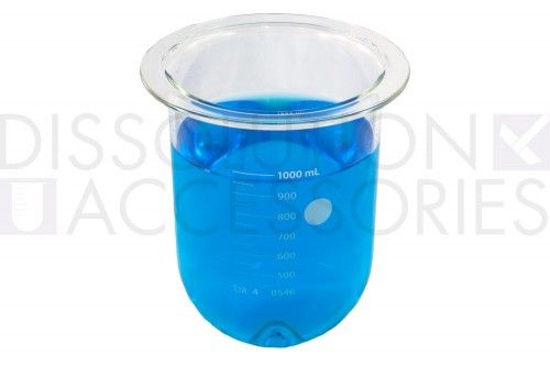 Dissolution Accessories Gefäß, Boro 3.3, klar, 1000 ml, APEX-Boden, Pharmatest