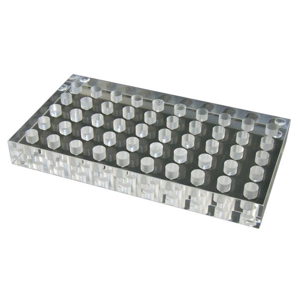 Microsolv Rack, Clear, for 50 x 8mm wide Vial with Feet