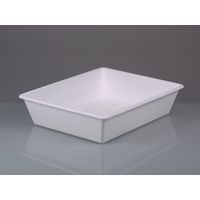 Product Image of Laboratory tray, PP white, in. LxW 300x400 mm, 10l