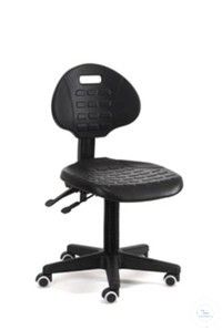 LAT Laboratory chair shaped seat and backrest made of PU foam, height adjustable 46-66cm