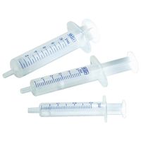 Product Image of Luer-Lock Plastic Syringes, 3 ml, 100/Pkg