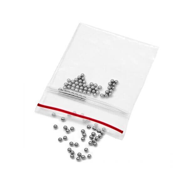 Ohaus Edelstahl Perlen, 2,4 mm