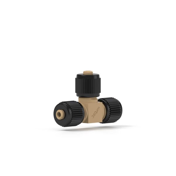 Upchurch Scientific MicroTee PEEK 360μm with Fittings, 1pc/PAK