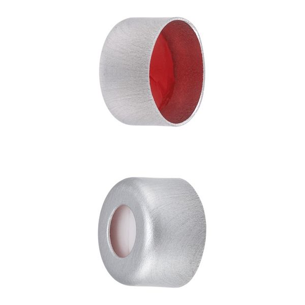 Microsolv Crimp Cap 8 mm, with Sil/PTFE preslit septa, silver, 100 pc/PAK