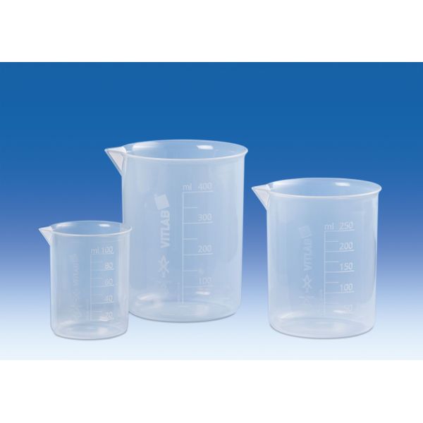 Vitlab Griffinbecher, PP, erhabene Skala, 5000 ml, 4 St/Pkg