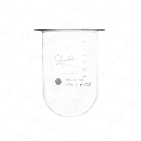 QLA 1000mL Clear UltraCenter Precision Glass Vessel, Serialized