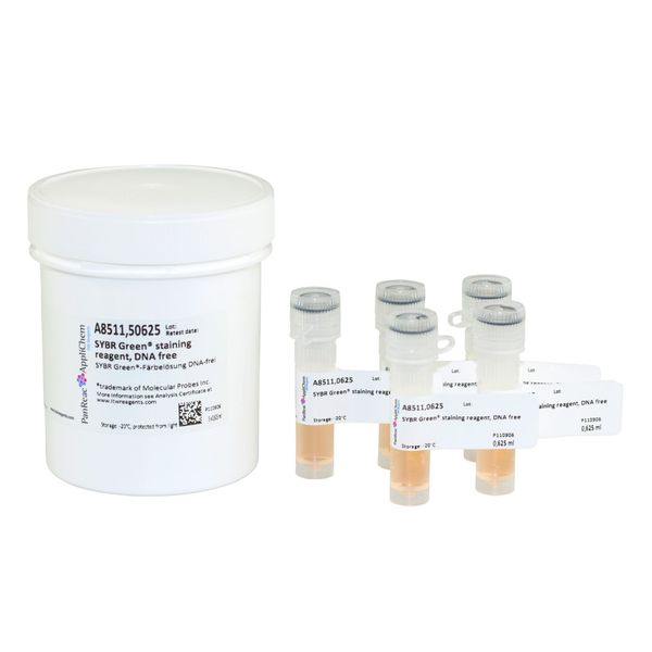 PanReac AppliChem SYBR Green -Färbelösung, DNA-frei, DRY ICE !!! zzgl. Versandzuschlag