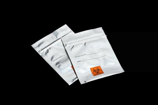 Whatman BioHazard Folien-Beutel, Ziplock, 90 x 130 mm, 100 St/Pkg