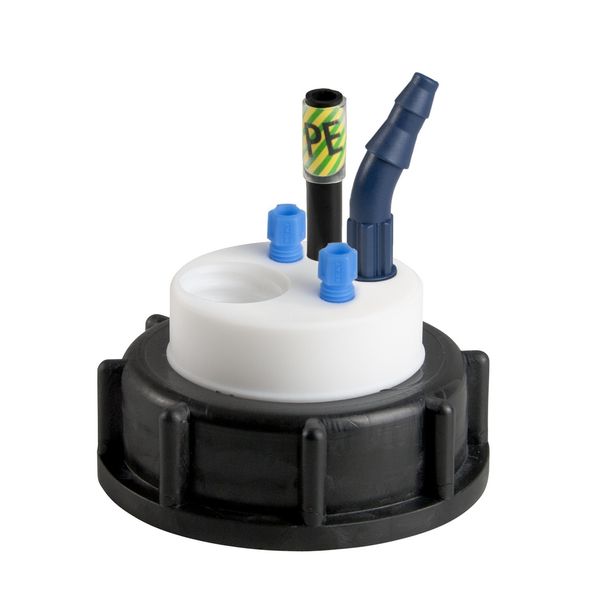 SCAT SafetyWasteCap S55, 2x 2.3/3.2 mm OD, 1x 6.4 - 9 mm ID, grounding connection + connector for exhaust filter