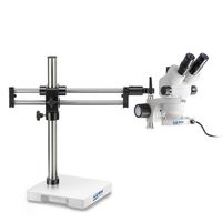 Product Image of OZM 932 Stereo Microscope Set Binocular, 0,7 4,5x, double arm stand(plate), LED Ring