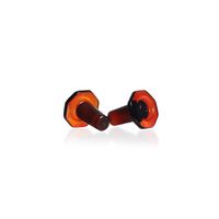 Product Image of DURAN® Glass flat-head stopper, octagonal, amber, NS 12/21, solid, 10 pc/PAK