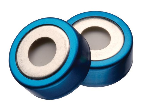 Supelco 20mm Rote Mag Kappe W/Bl PTFE/Sil 3mm, 100 St/Pkg