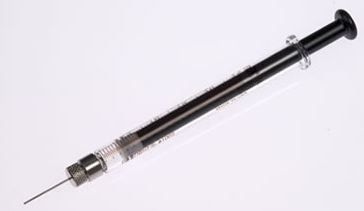 Hamilton 2.5 ml, Model 1002 RN-L Valco VISF-1 Syringe, 22 gauge, 19 mm, point style 3