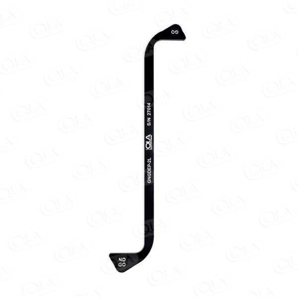 QLA Go/No Go 25mm Depth Gauge/Tool for 2L Baths, Black Acrylic, Serialized with 1 year calibration