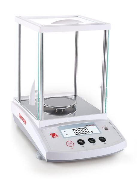 Ohaus Analytical Balance, PR224, Readability (Certified) 0.1mg, Maximum Capacity 220g, Internal Calibration, RS232