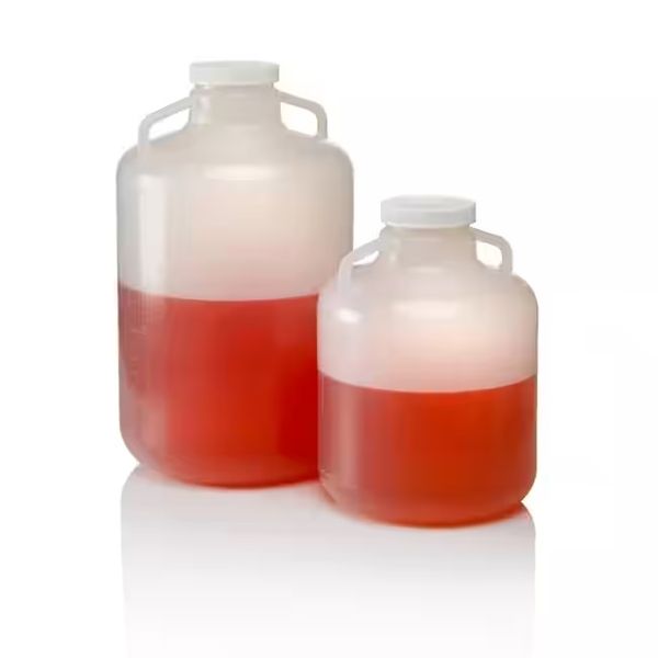 Nalgene Thermo Scientific Carboy, Wide Mouth, LDPE, 20 L, graduated, with Handle, with 100-415 Screw Cap